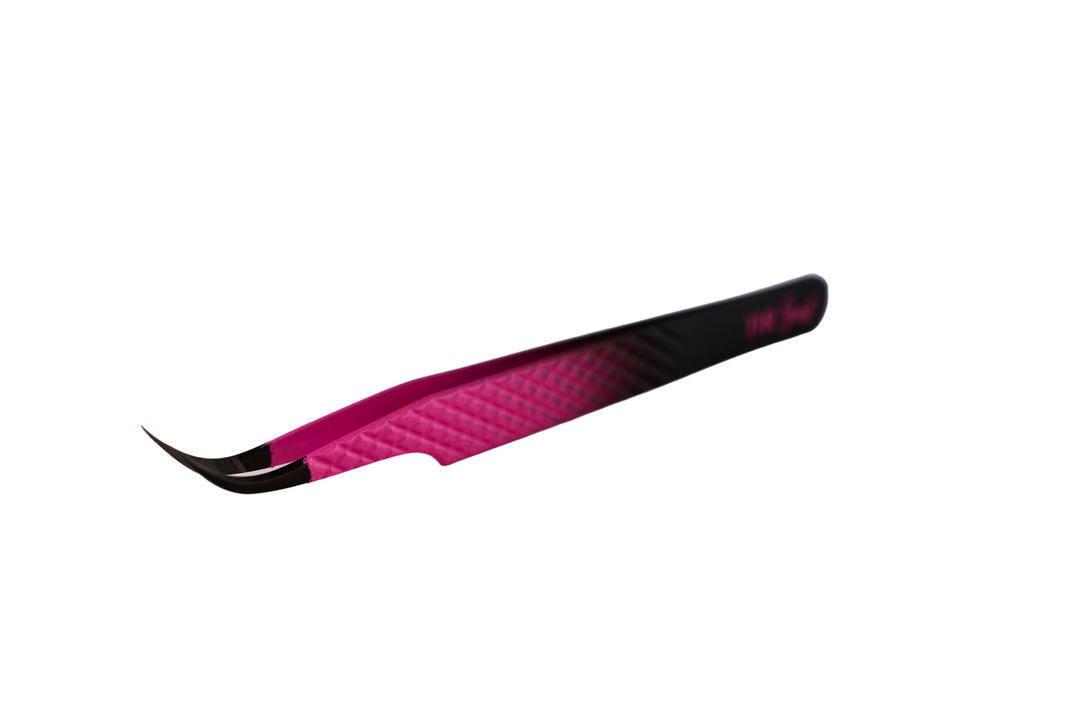 J curve Eyelash Extensions Tweezer - The Goat Fiber Tip