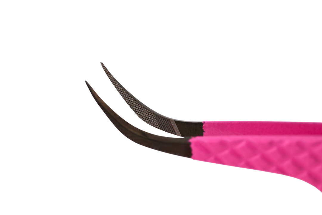 J curve Eyelash Extensions Tweezer - The Goat Fiber Tip