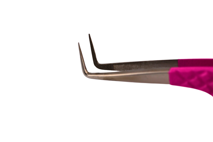 90 Degree Lash Extensions Fiber Tip Tweezer - Get That Bag (Fiber Tip)