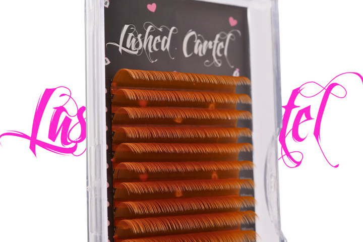 Volume Brown Mix Tray Volume Eyelash Extensions