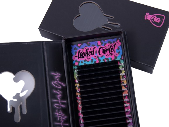 Volume Lash Extensions Dark Matte Black