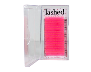 Pink false eyelashes