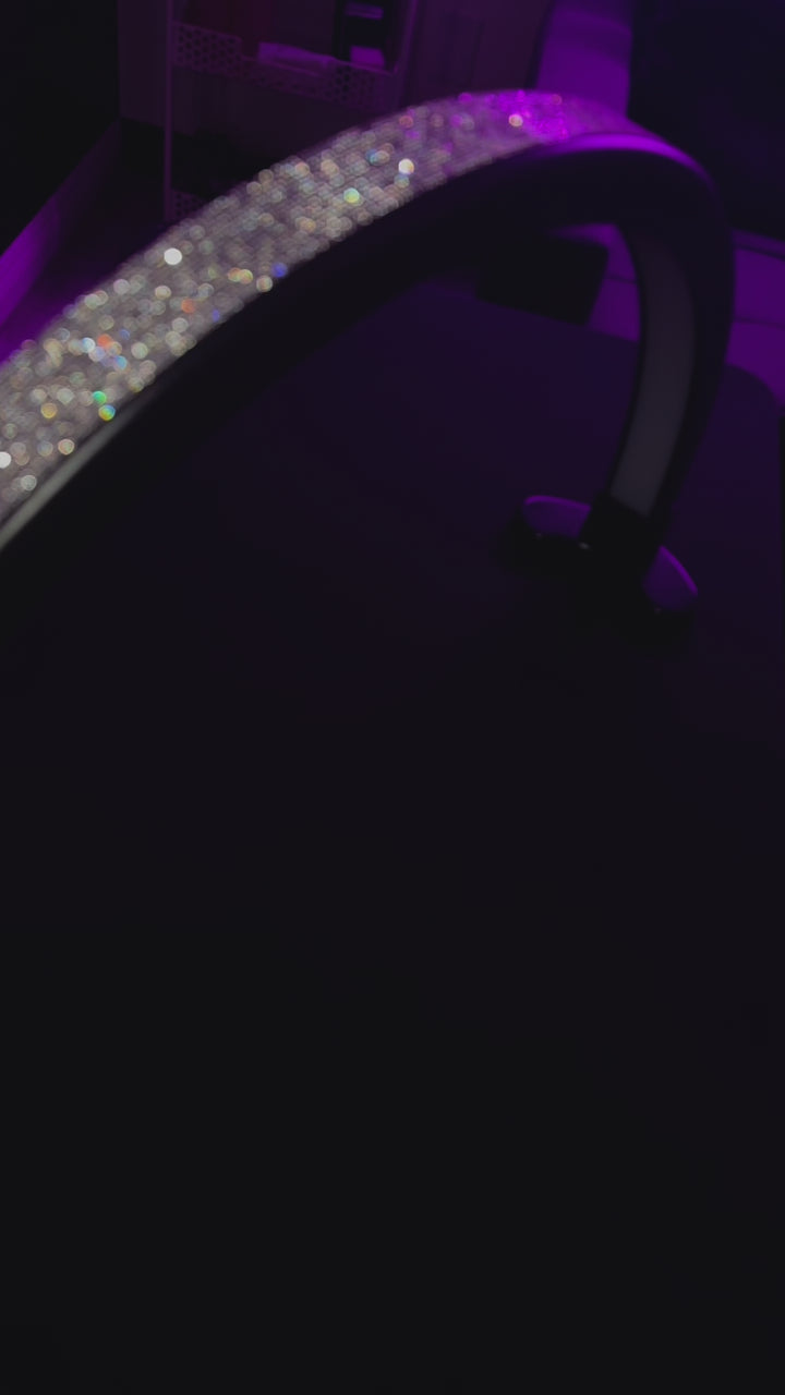 Moon Tabletop Sparkle Lamps