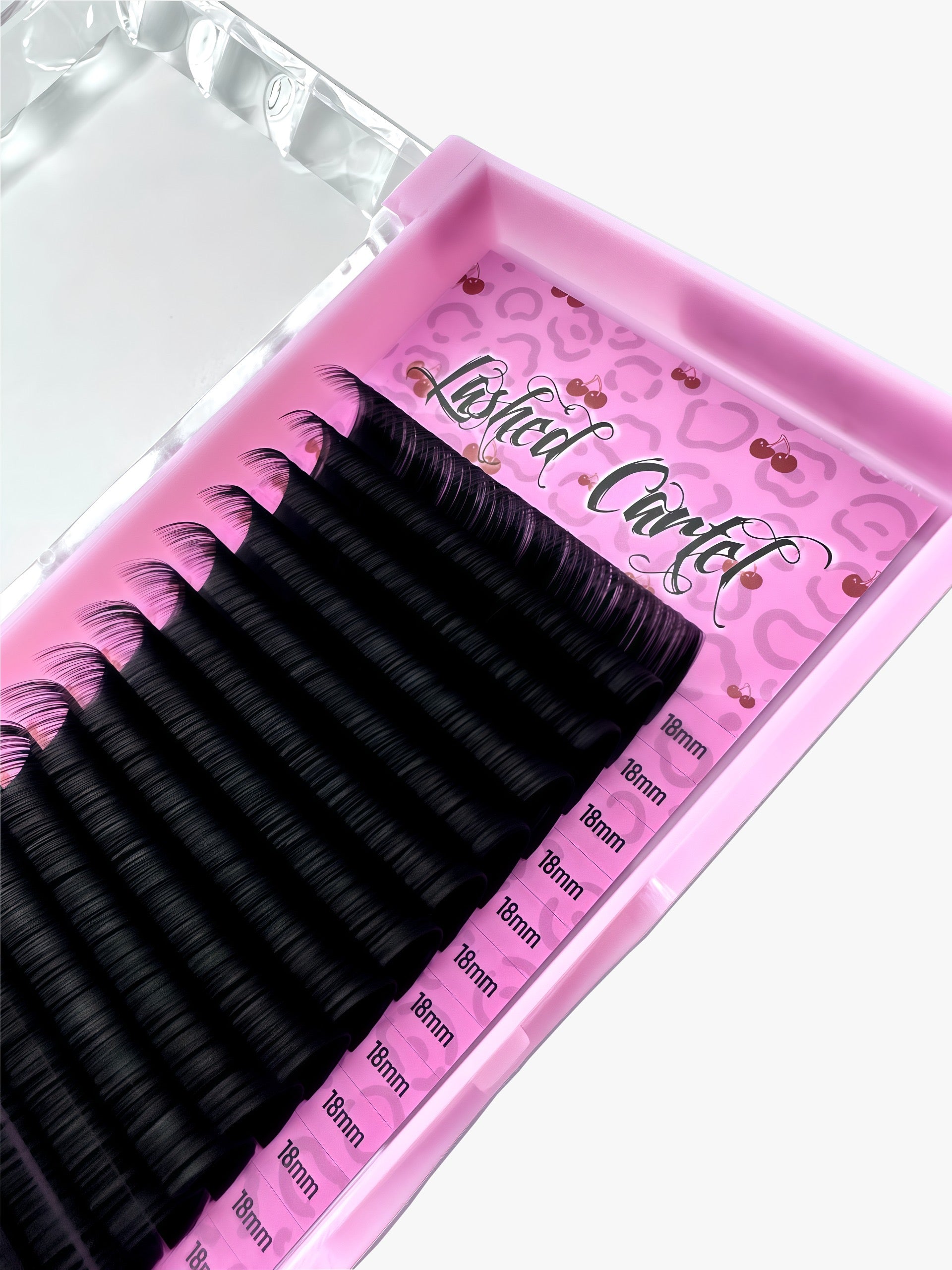 Dark Matte Black Volume Lash Trays | 16 Row (.03 & .05)