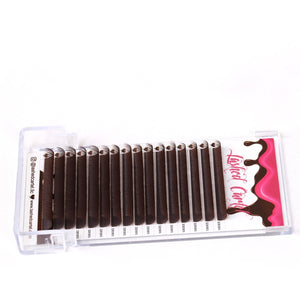 Brown Matte Volume Eyelash Extensions