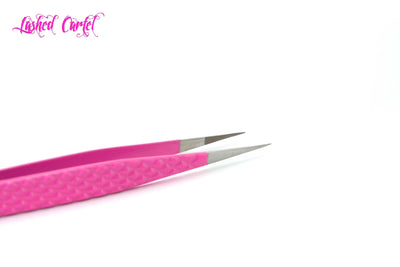 Eyelash Extensions Isolation Tweezer - Hustle Bunny Fiber Tip