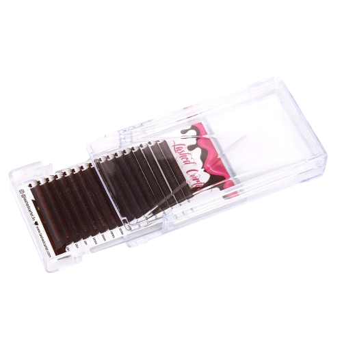 Volume MATTE Brown Mix Tray Volume Eyelash Extensions
