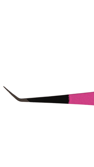 45 Degree Eyelash Extensions Isolation Fiber Tip Tweezer - Bando Baby