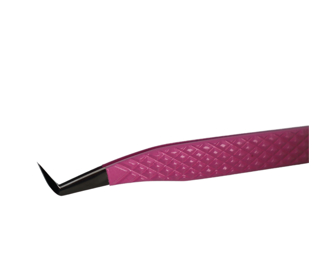 90 Degree Slim Boot Lash Extensions Tip Tweezer - Big Stepper Fiber Tip