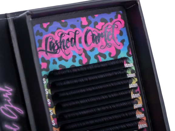 Volume Lash Extensions Dark Matte Black