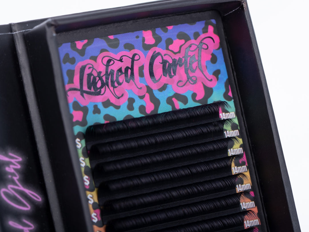 Volume Lash Extensions Dark Matte Black