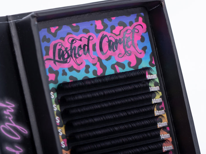 Volume Lash Extensions Dark Matte Black
