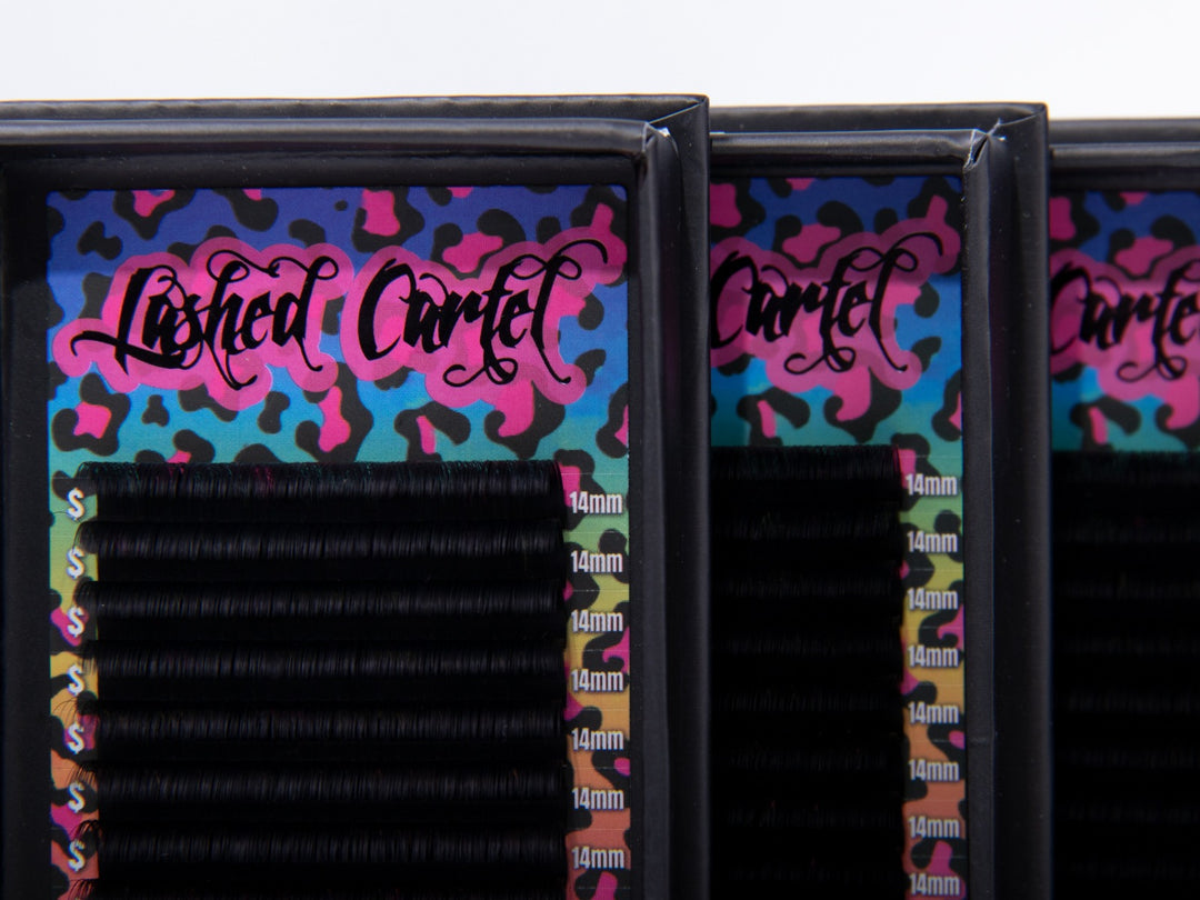 Volume Lash Extensions Dark Matte Black