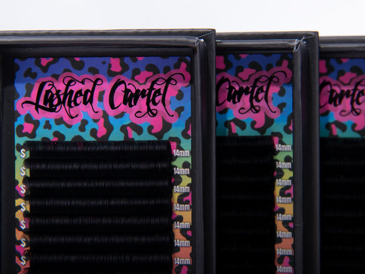 Volume Lash Extensions Dark Matte Black