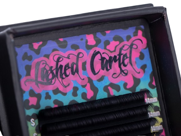 Volume Lash Extensions Dark Matte Black