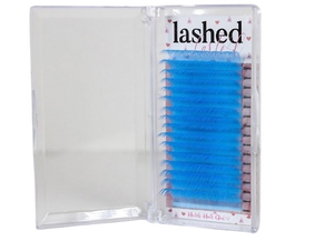 Blue false eyelashes