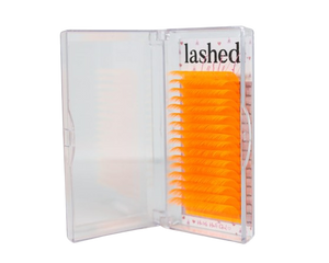 Orange false eyelashes