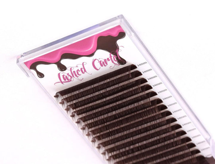 Volume Brown Mix Tray Volume Eyelash Extensions
